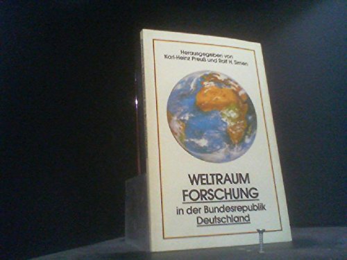Weltraumforschung in der Bundesrepublik Deutschland Books