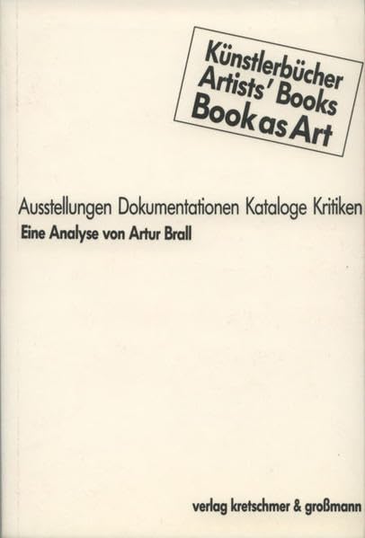 Künstlerbücher, Artists' Books, Books as Art: Ausstellungen, Dokumentationen, Kataloge, Kritiken Film, Art & Culture