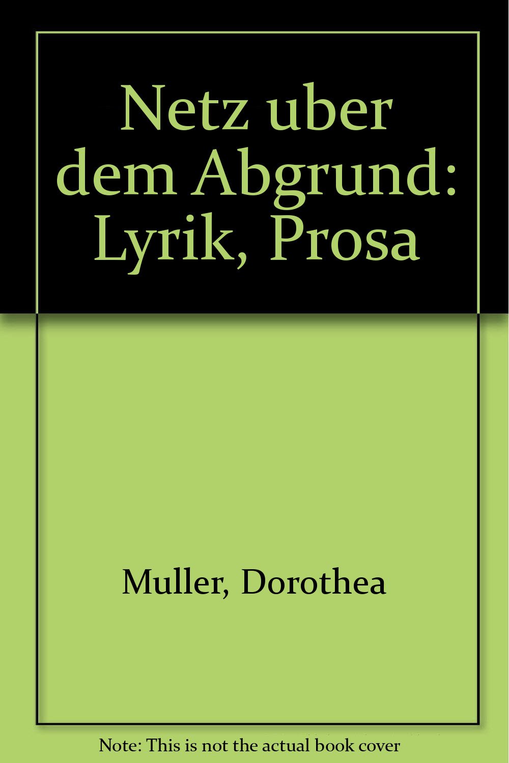Netz über dem Abgrund. Lyrik und Prosa Books
