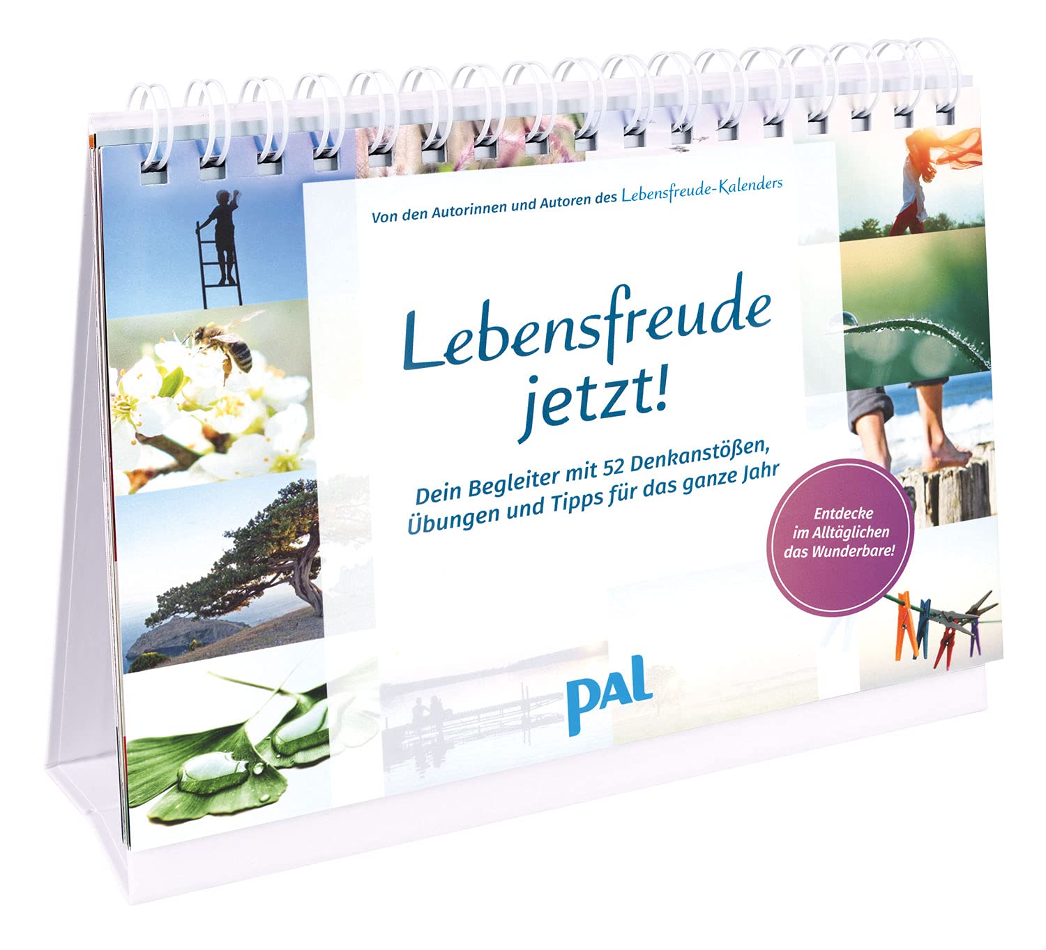 Lebensfreude jetzt!: Dein Begleiter mit 52 Denkanstößen, Sprüchen, Übungen und Tipps für das ganze Jahr. Ewiger Kalender passend zum Lebensfreude-Kalender. Geschenk für viele Gelegenheiten Lifestyle