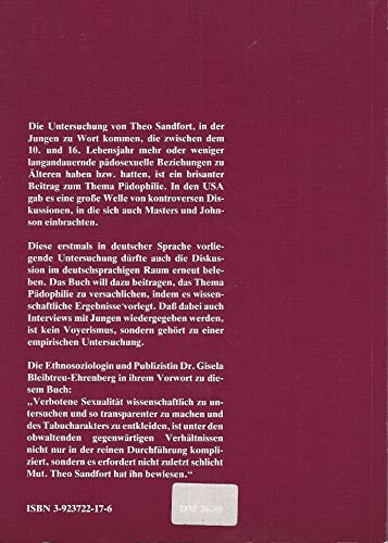 Pädophile Erfahrungen. Aus einer Untersuchung der Reichsuniversität Utrecht Social Sciences