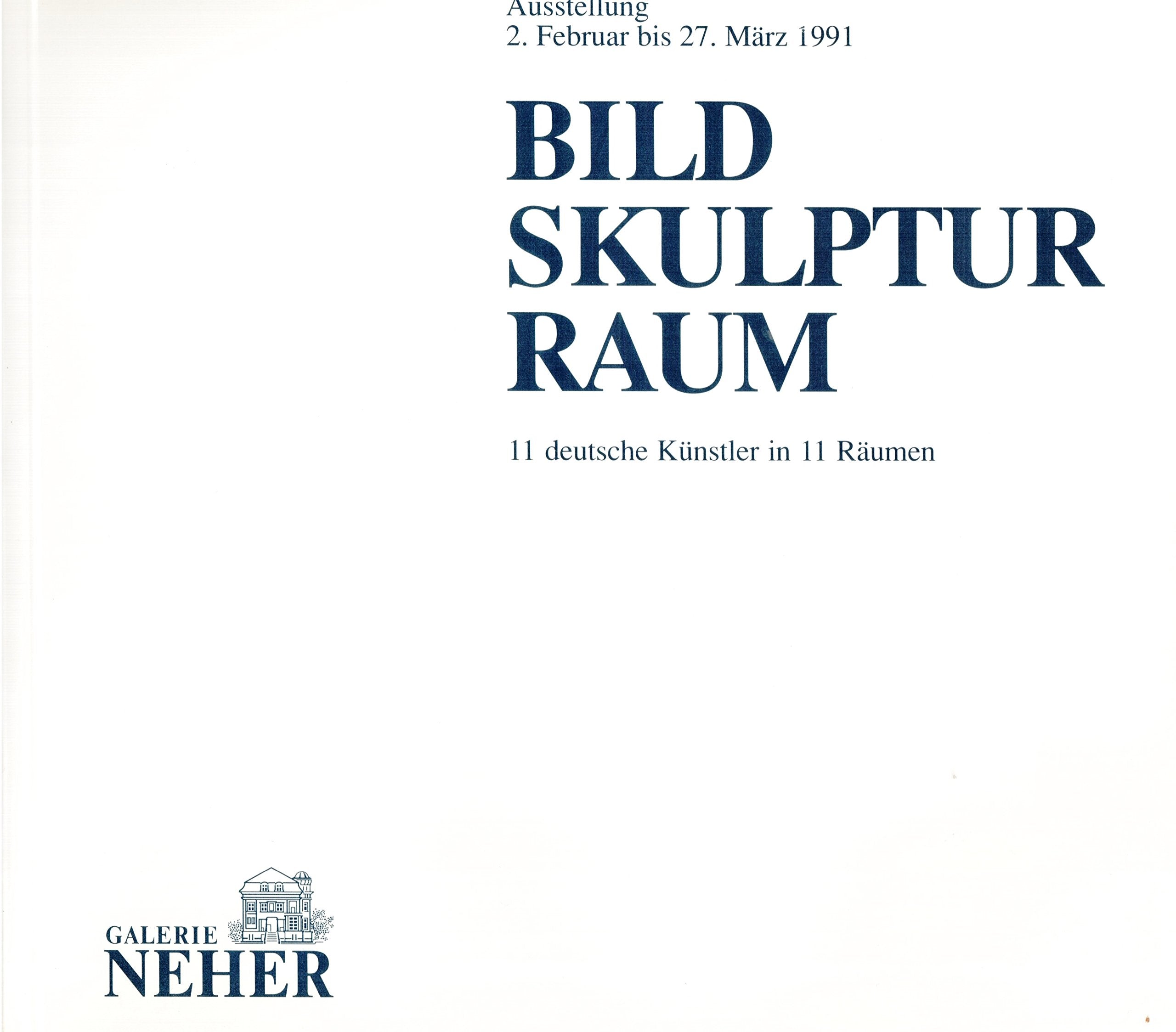 Bild Skulptur Raum. 11 deutsche Künstler in 11 Räumen Books