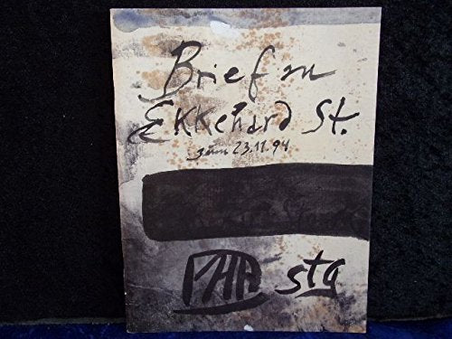 Brief an Ekkehard St. zum 23.11.94: Der ausgedachte Schüler, eine unzeitgemässe Belehrung Film, Art & Culture