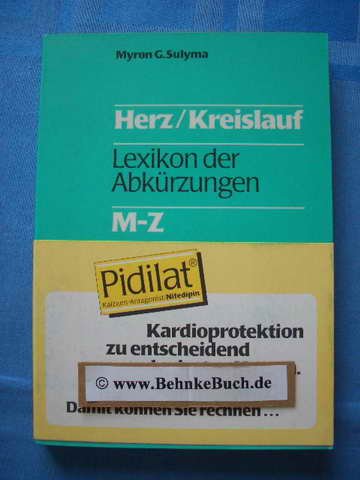 Lexikon Abkürzungen Herz-Kreislauf. Books