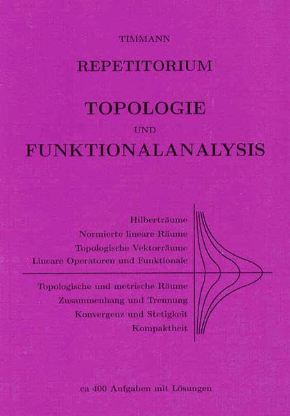 Repetitorium Topologie und Funktionalanalysis Mathematics