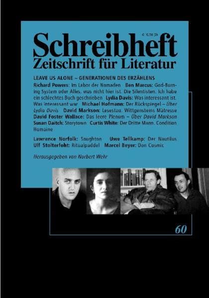 Im Labor der Nomaden: Neue us-amerikanische Literatur (Schreibheft, Zeitschrift für Literatur, 60) book