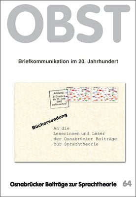 Briefkommunikation im 20. Jahrhundert Professional & Reference Books