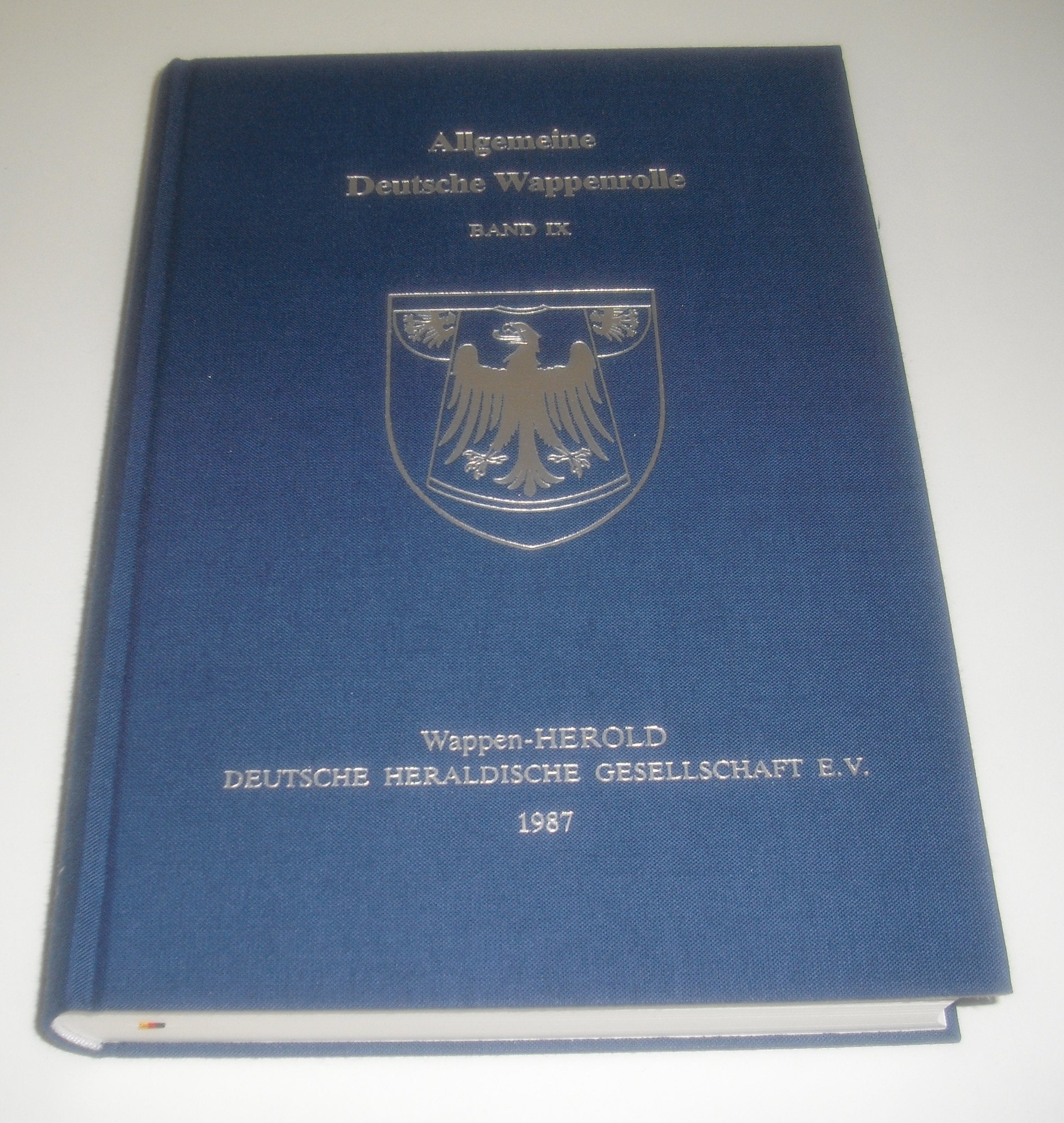 Allgemeine Deutsche Wappenrolle Band IX: 1987 Philosophy