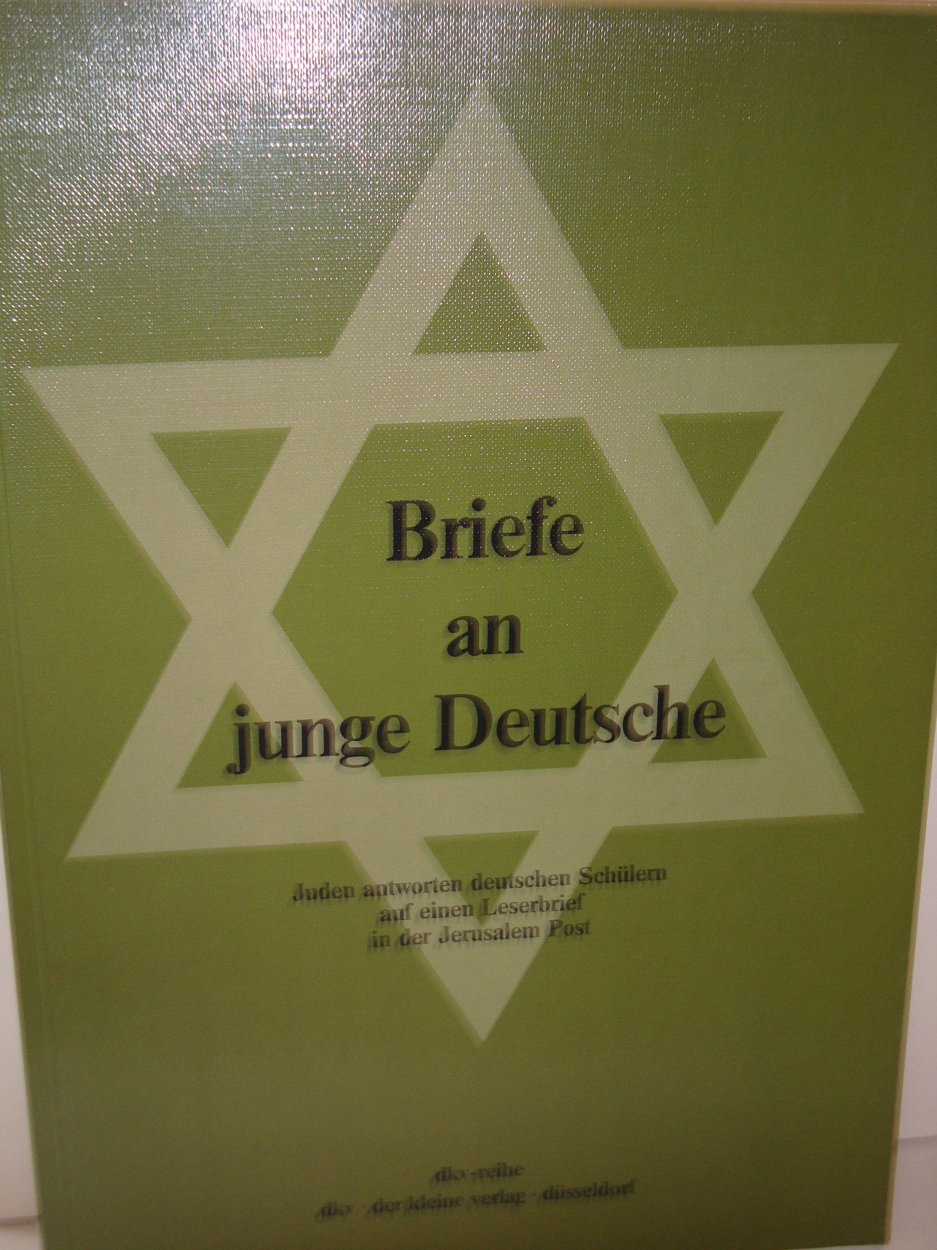 Briefe an junge Deutsche. Juden antworten deutschen Schülern auf einen Leserbrief in der Jerusalem Post Essays & Short Stories