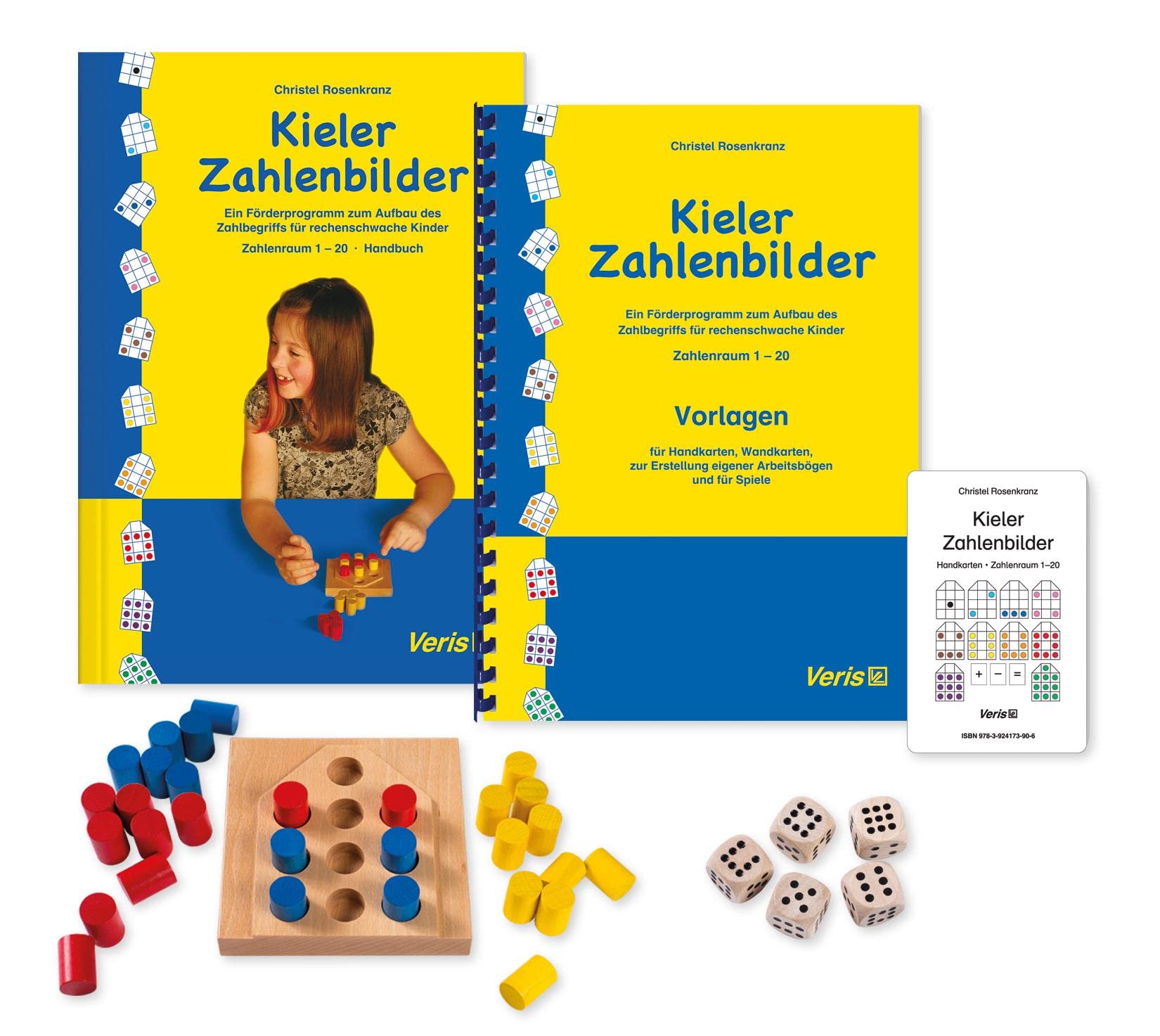 Kieler Zahlenbilder. Zahlenraum 1-20. Gesamtausgabe: Handbuch, Vorlagen, Handkarten, Steckbrett mit 30 Steckern und 5 Spezialwürfel Education & Training
