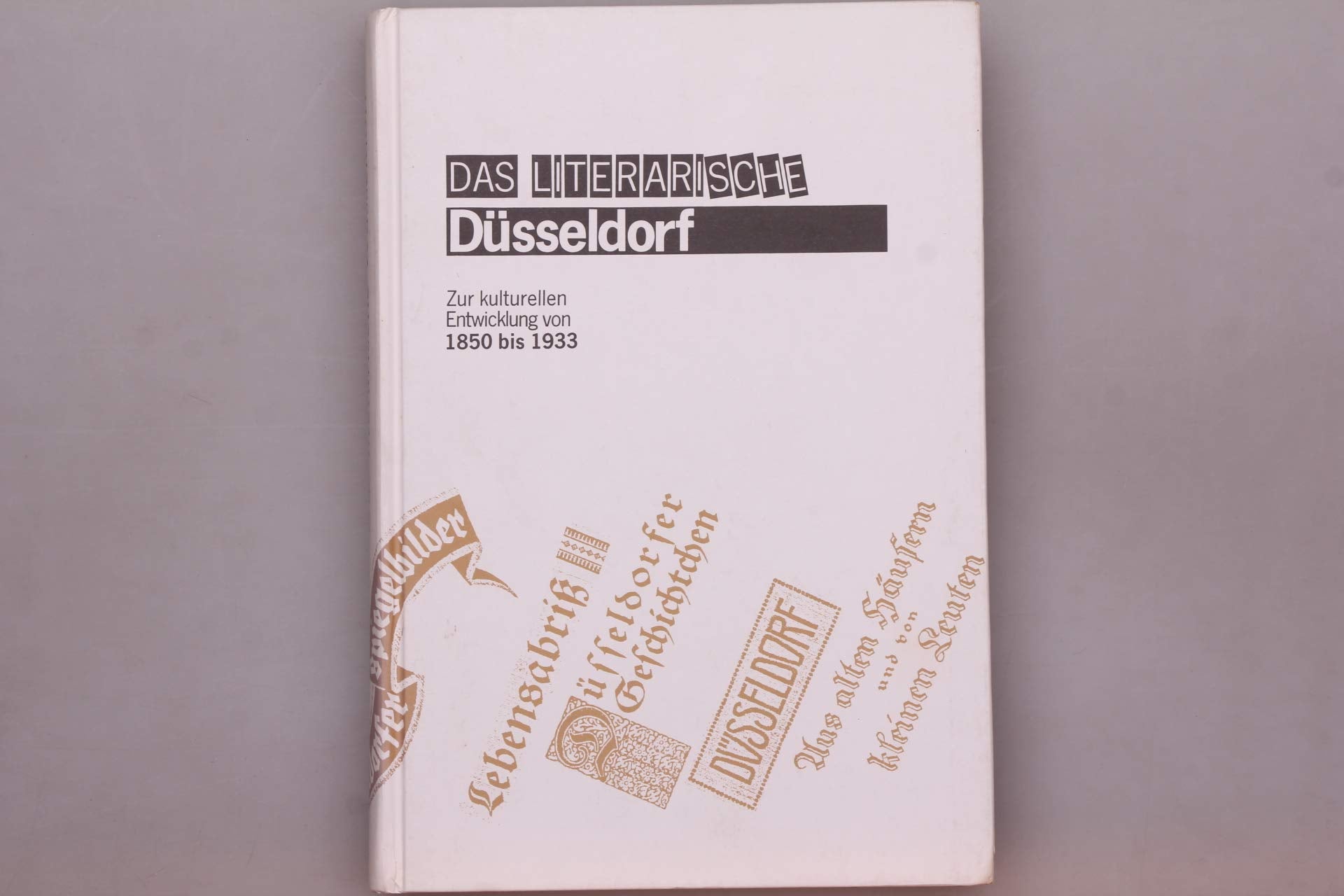 Das literarische Düsseldorf Zur kulturellen Entwicklung von 1850 - 1933 Books