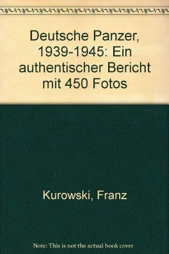 Deutsche Panzer 1939-1945 Politics & History books