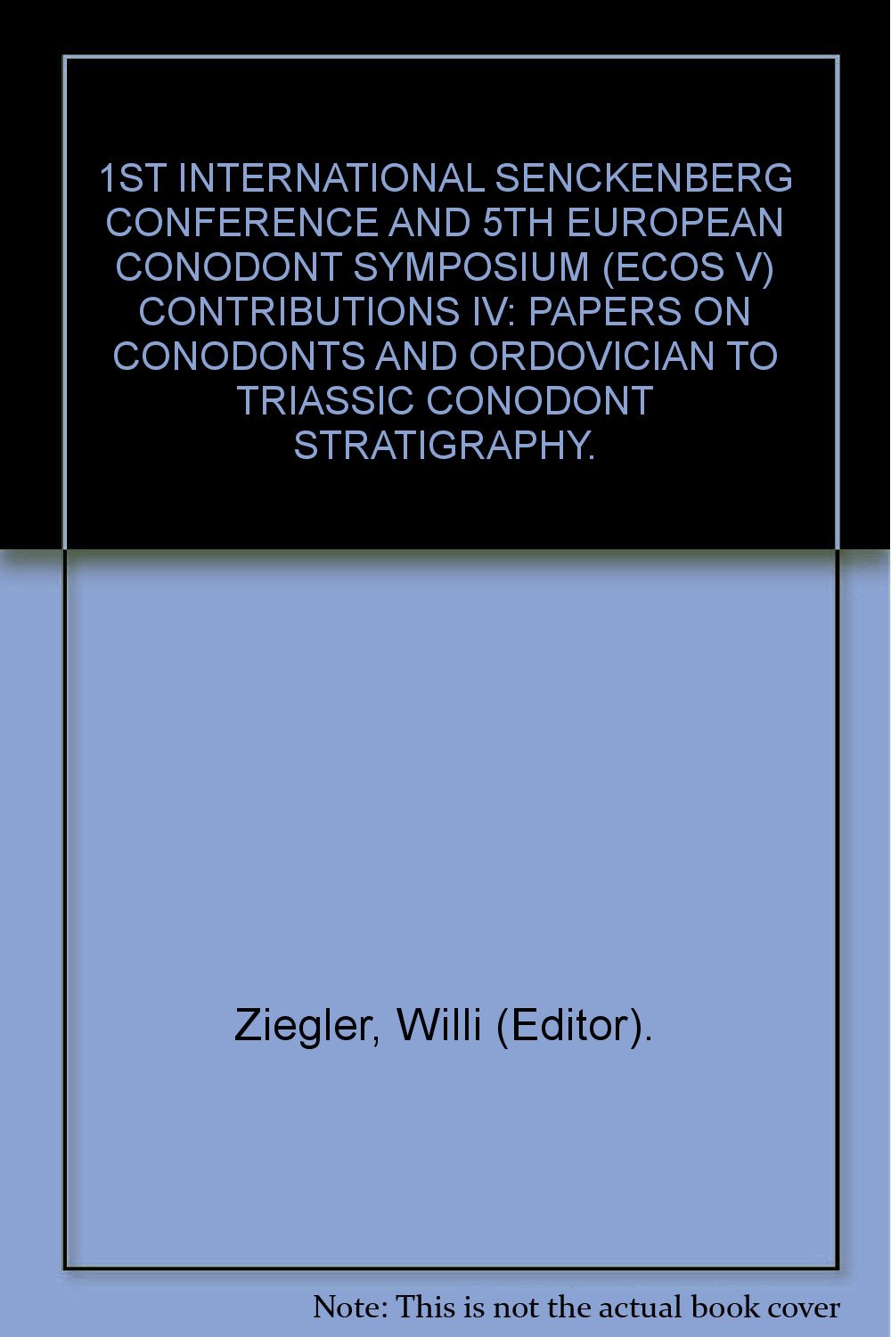K.T.: Papers on Conodonts and Ordovician to Triassic Conodonts Books