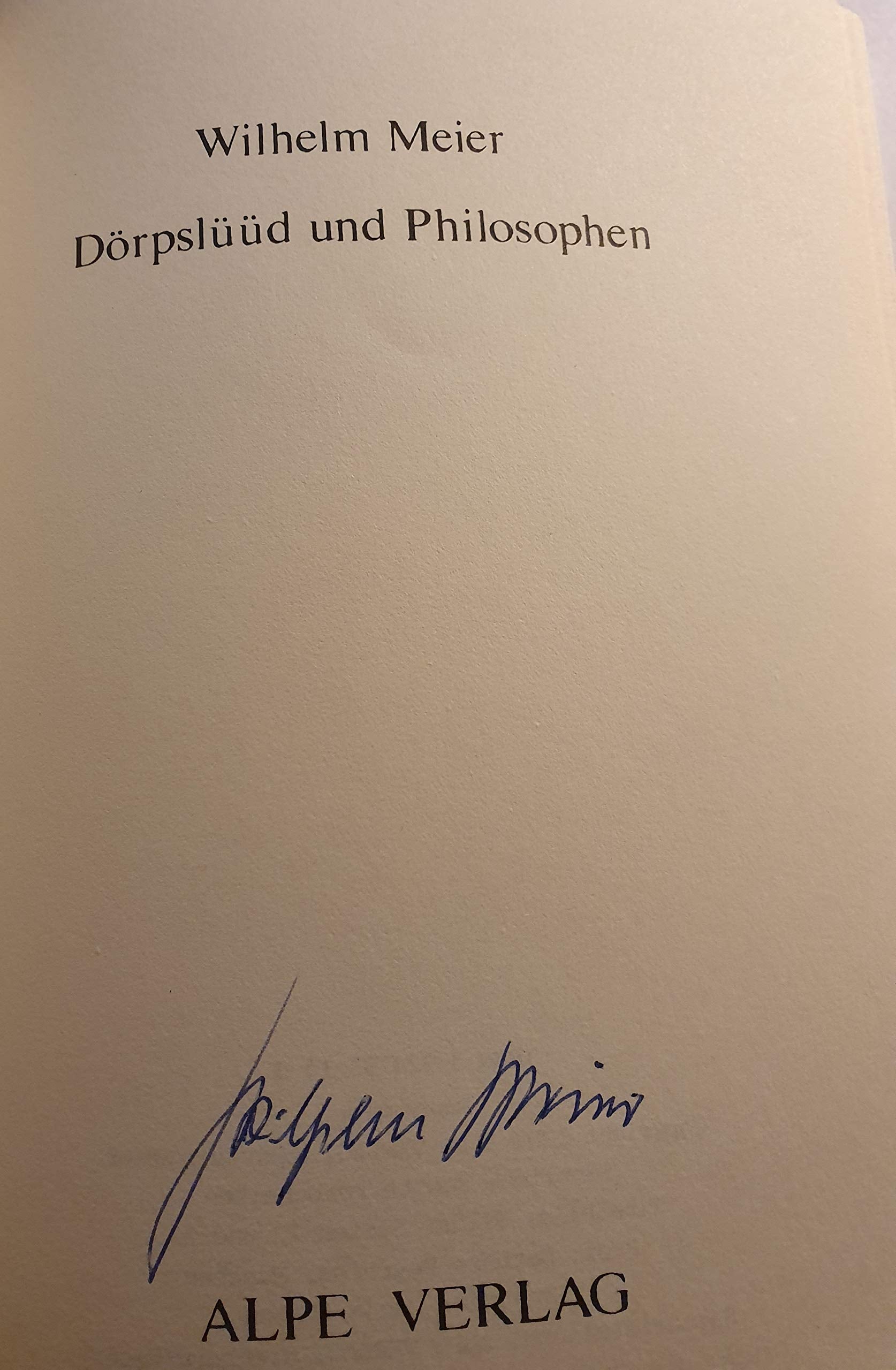 Dörpslüüd und Philosophen Books