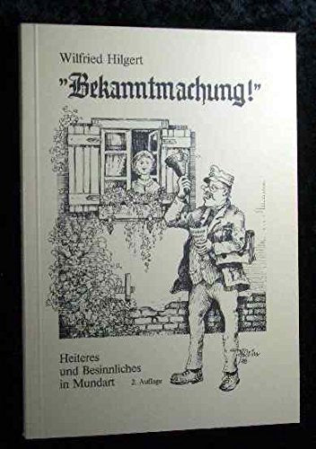 Bekanntmachung!: Gedichte und Geschichten Books