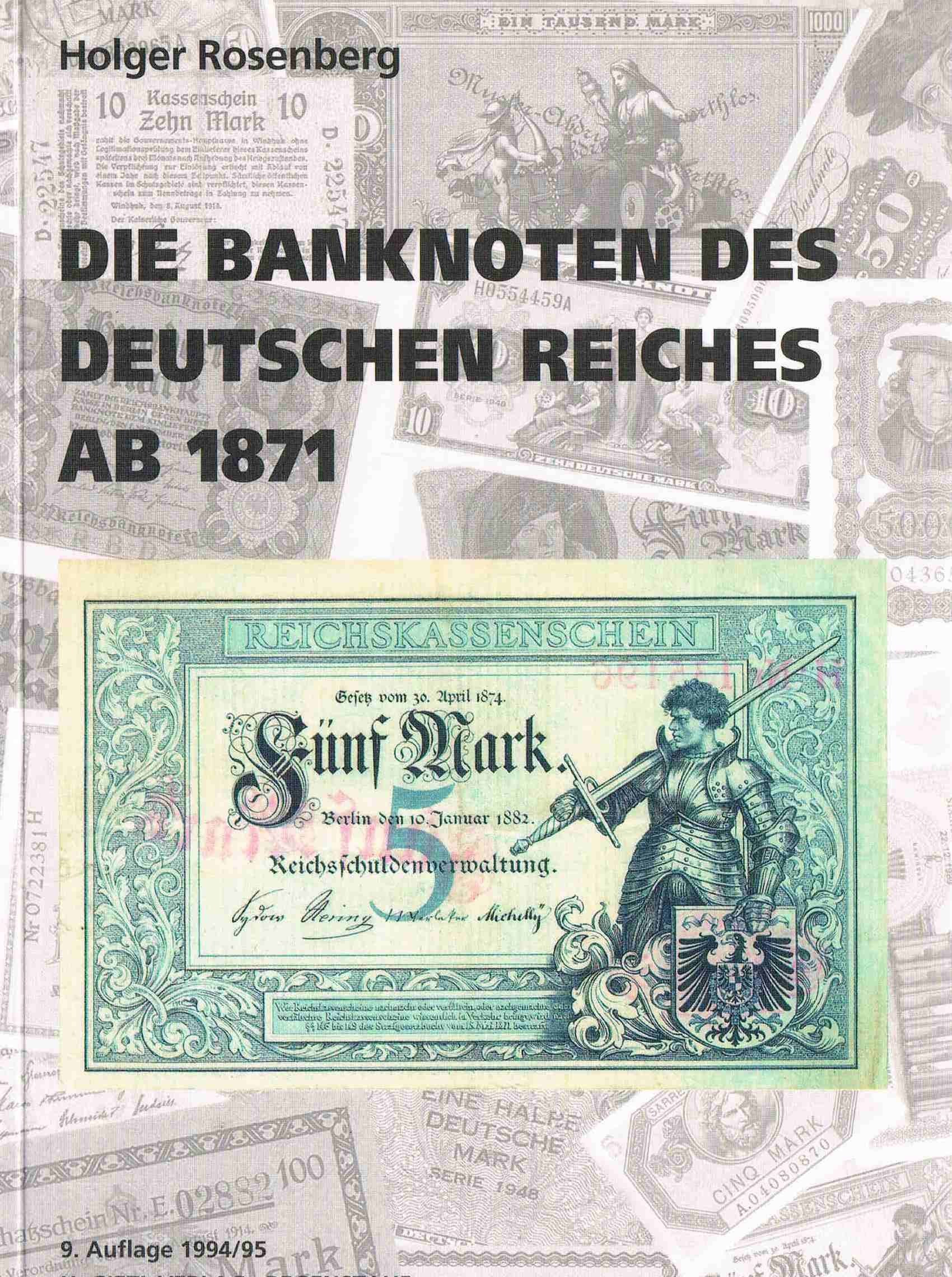 Die Banknoten des Deutschen Reiches ab 1871 Reference Books