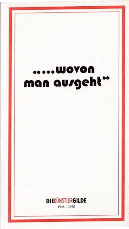 ... wovon man ausgeht (Esslinger Reihe) Books