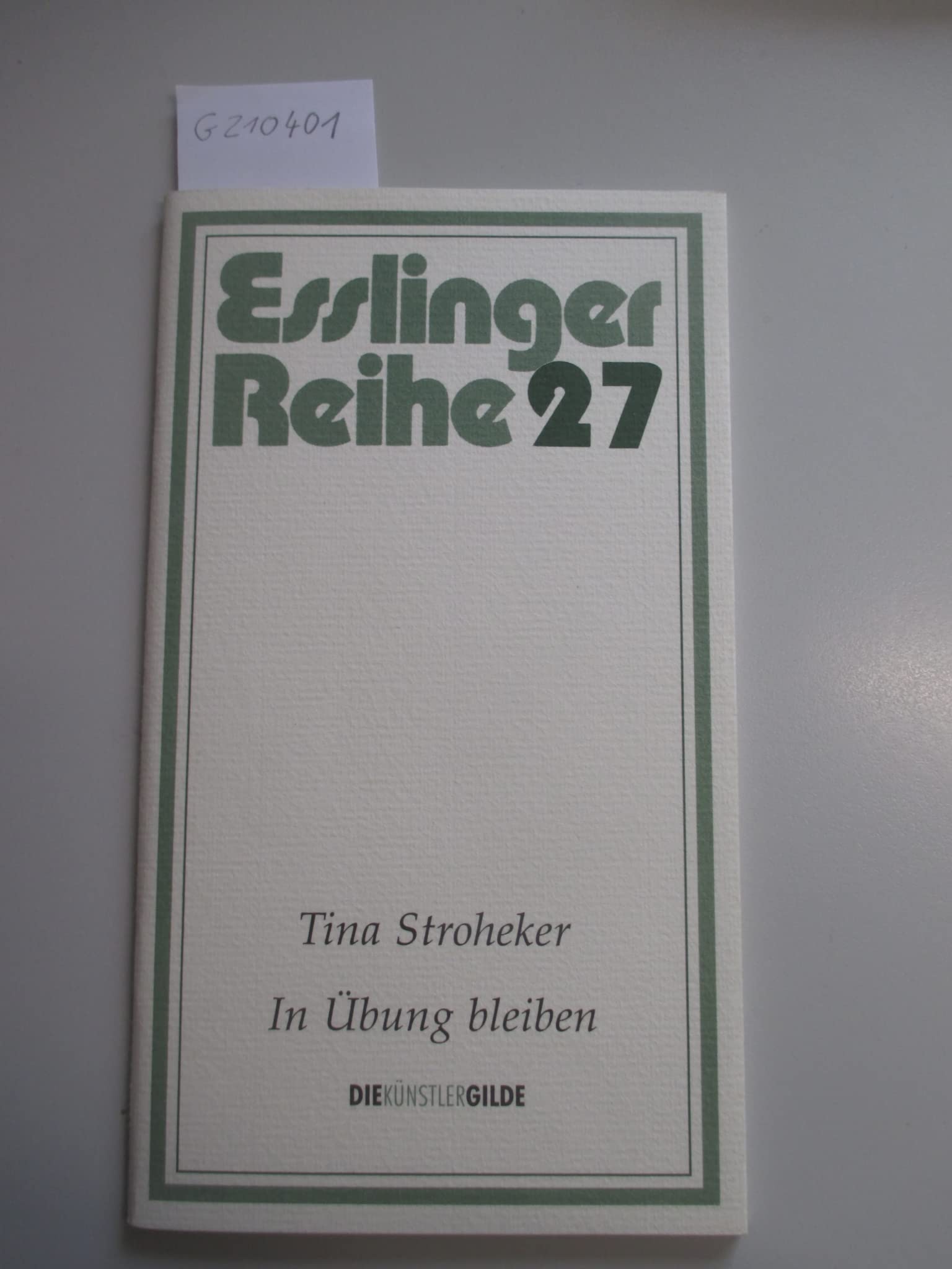 Esslinger Reihe 27: In Übung bleiben Books