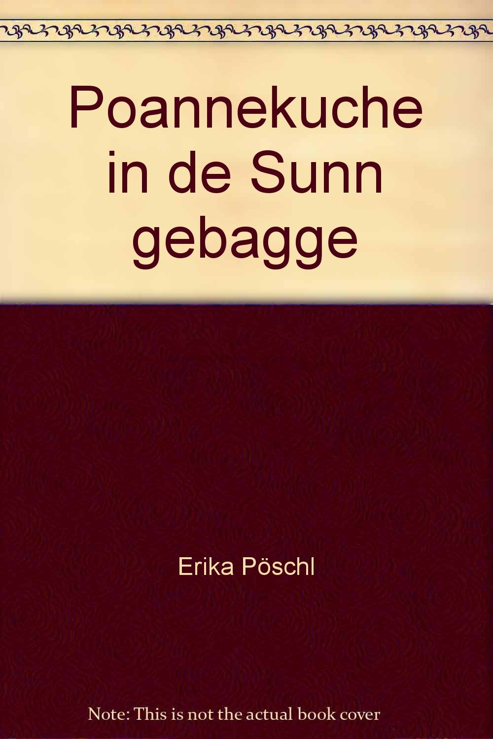 Poannekuche in de Sunn gebagge Books