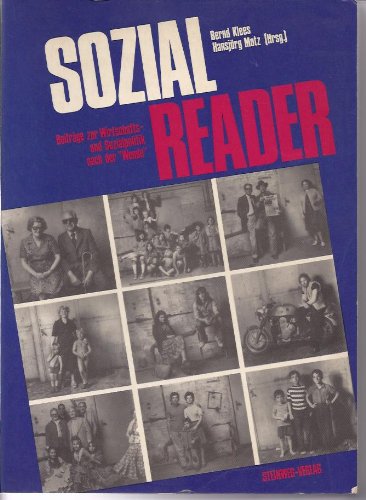 Sozialreader. Beiträge zur Wirtschafts- und Sozialpolitik nach der "Wende" Books