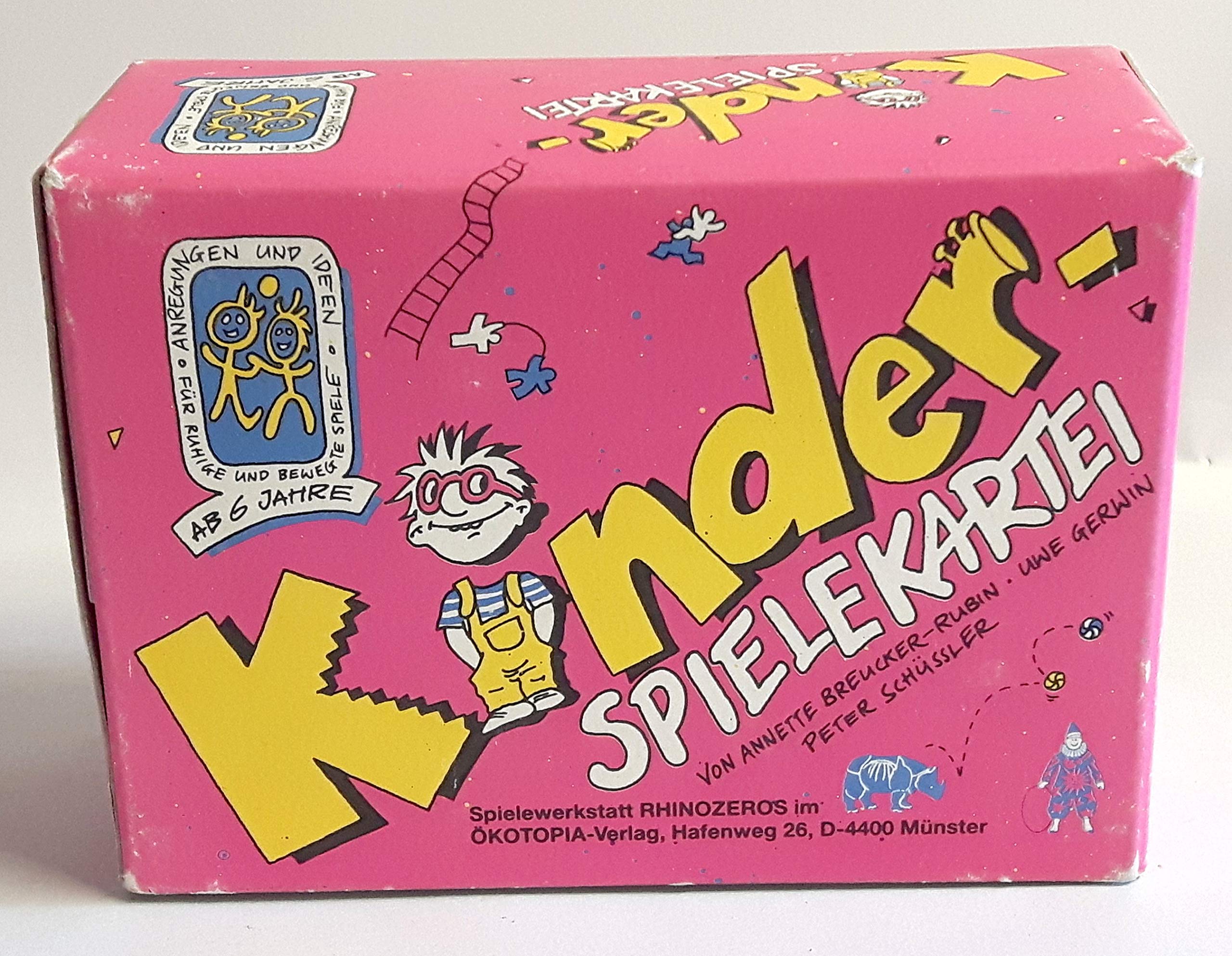 Kinder-Spielekartei: Anregungen und Ideen für ruhige und bewegte Spiele für Kinder. Hrsg. v. d. Spielewerkstatt Rhinozeros Leisure & Fun