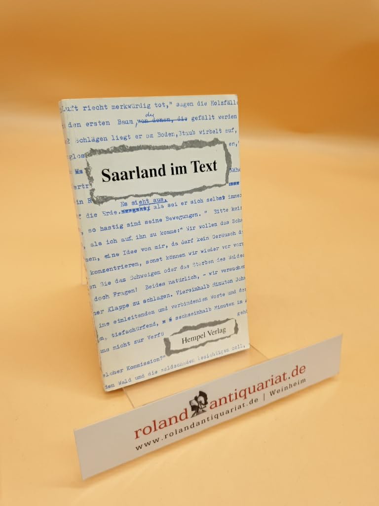 Saarland im Text. Eine Anthologie Books