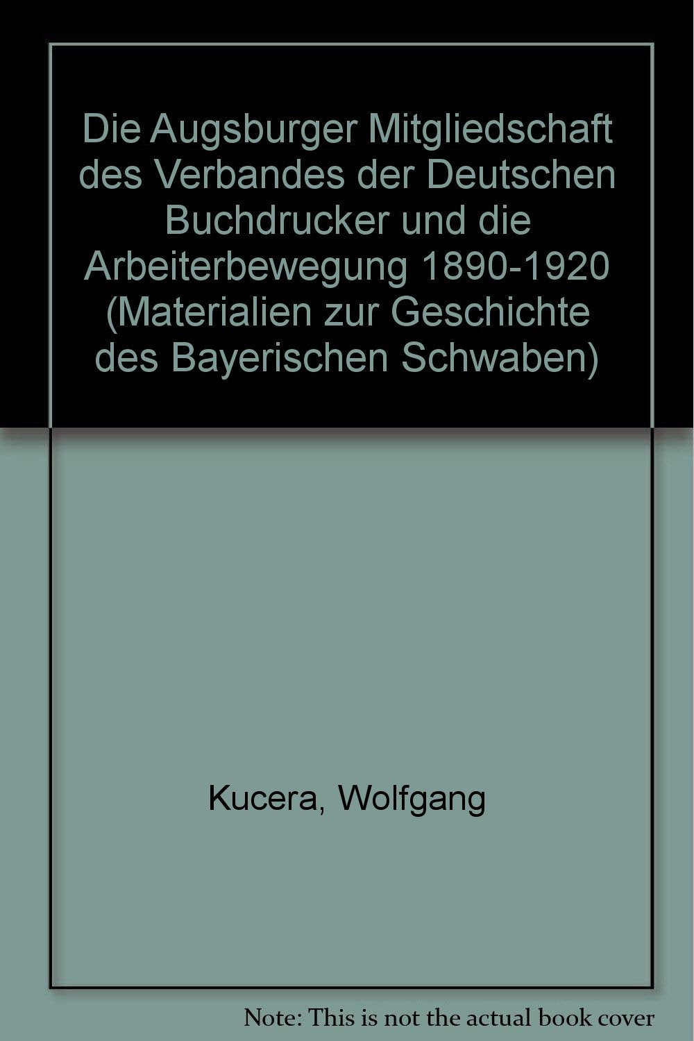 Die Augsburger "Mitgliedschaft des Verbandes der Deutschen Buchdrucker" und die Arbeiterbewegung 1890-1920 Books