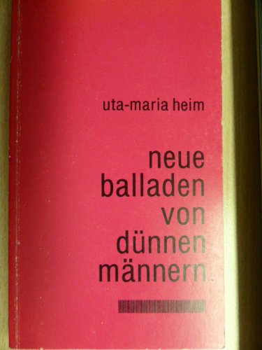 Neue Balladen von dünnen Männern Books