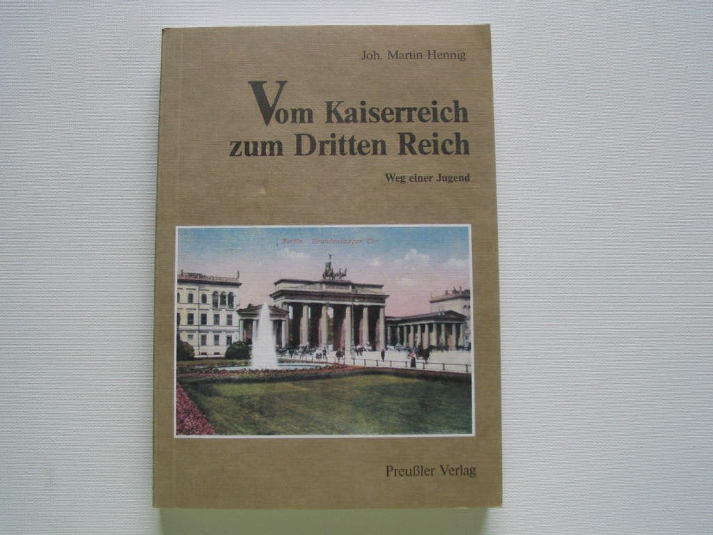 Vom Kaiserreich zum Dritten Reich Books