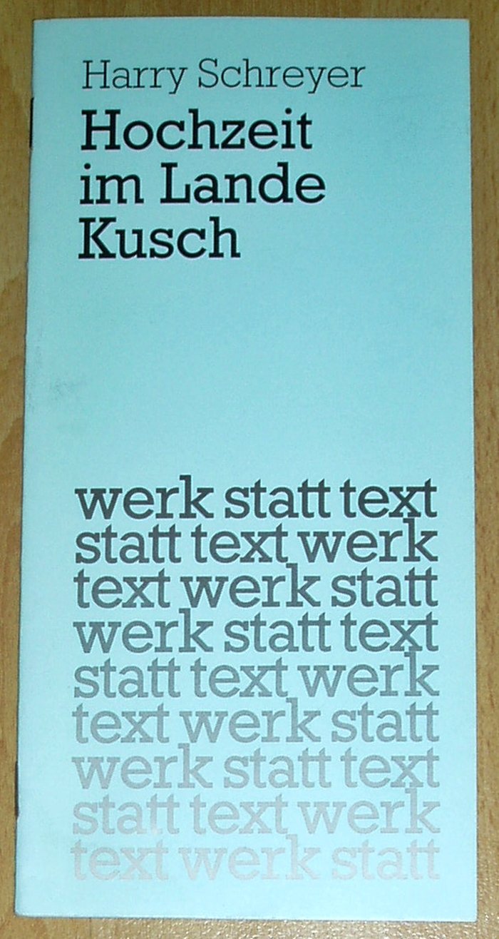 Hochzeit im Lande Kusch (werk statt text) Books