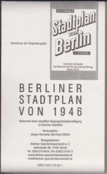 Berliner Stadtplan von 1946: Dokument einer verpassten Vergangenheitsbewältigung im Berliner Stadtbild Leisure, Home & Garden