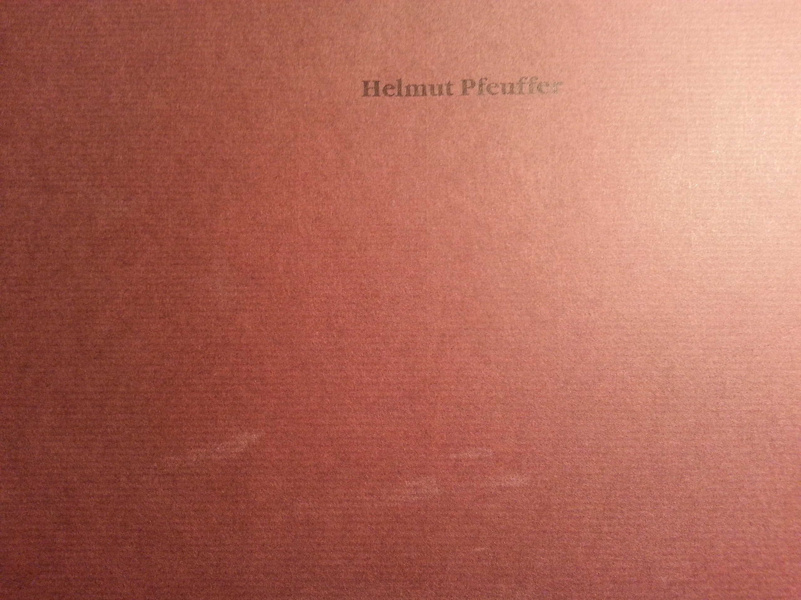 Helmut Pfeuffer. Die Gestalt der Natur - die Natur der Gestalt. Verkörperlichte Bildräume Books