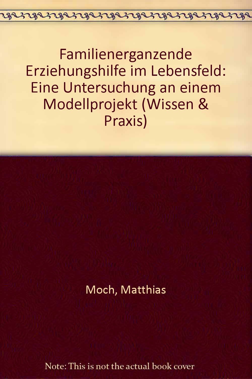 Familienergänzende Erziehungshilfe im Lebensfeld: Eine Untersuchung an einem Modellprojekt Books