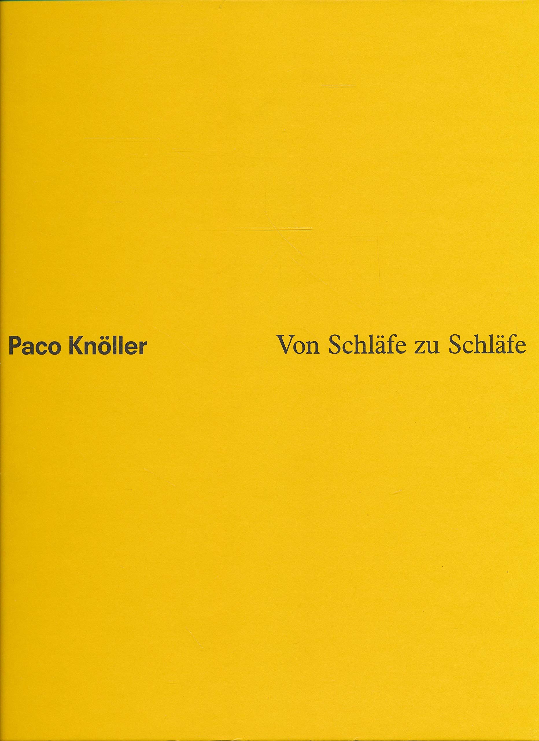 Paco Knöller: Von Schläfe zu Schläfe. Kunstsammlung Nordrhein-Westfalen, Düsseldorf 22.09.-04.11.1990 Film, Art & Culture