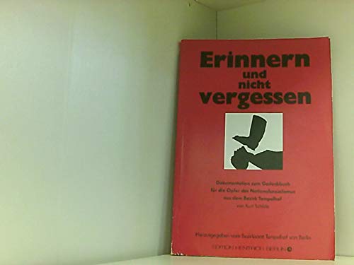 Erinnern und nicht vergessen: Dokumentation zum Gedenkbuch für die Opfer des Nationalsozialismus aus dem Bezirk Tempelhof (Reihe Deutsche Vergangenheit: Stätten der Geschichte Berlins) Memories