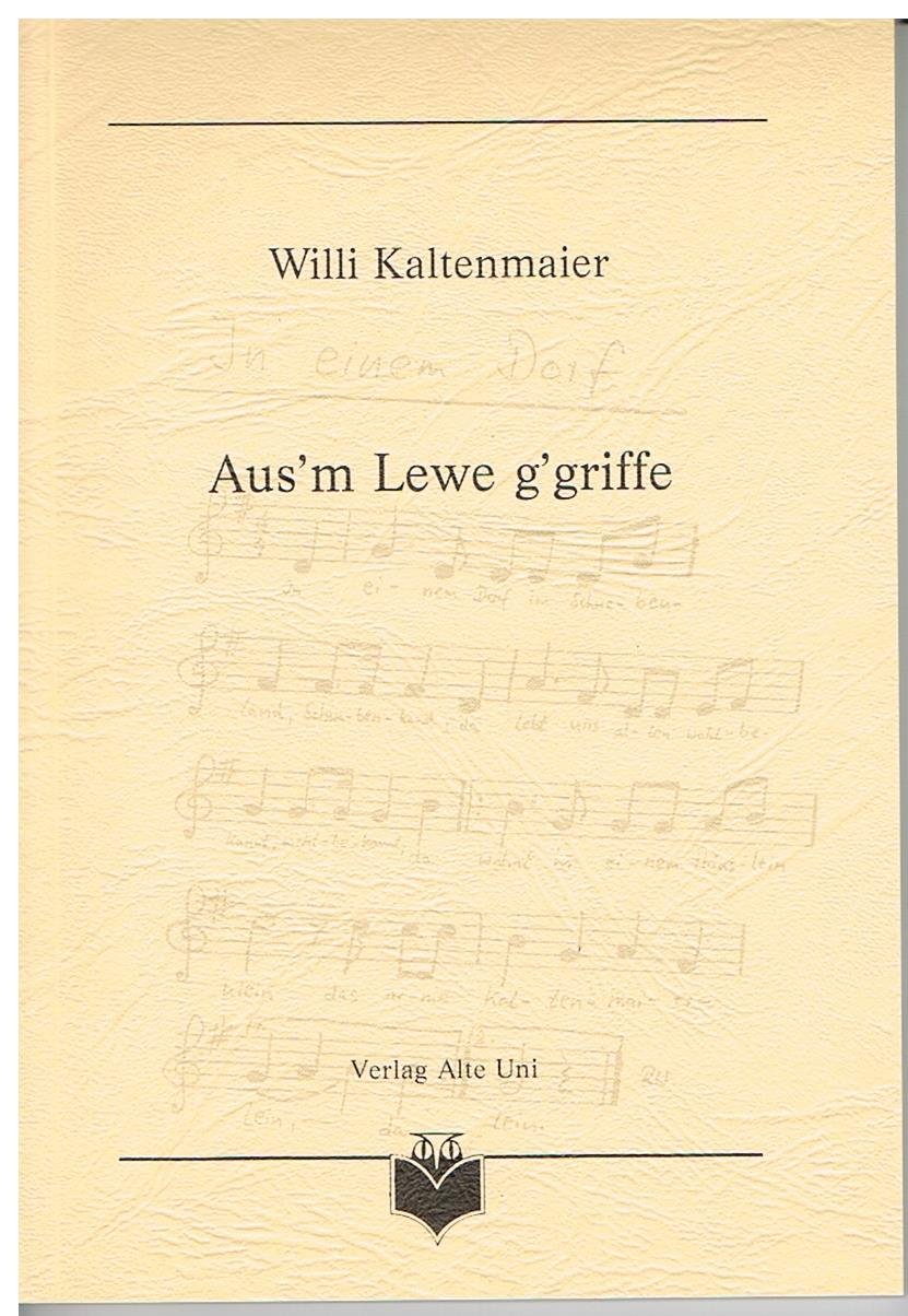 Aus'm Lewe g'griffe (Edition Dichterloh) Contemporary literature