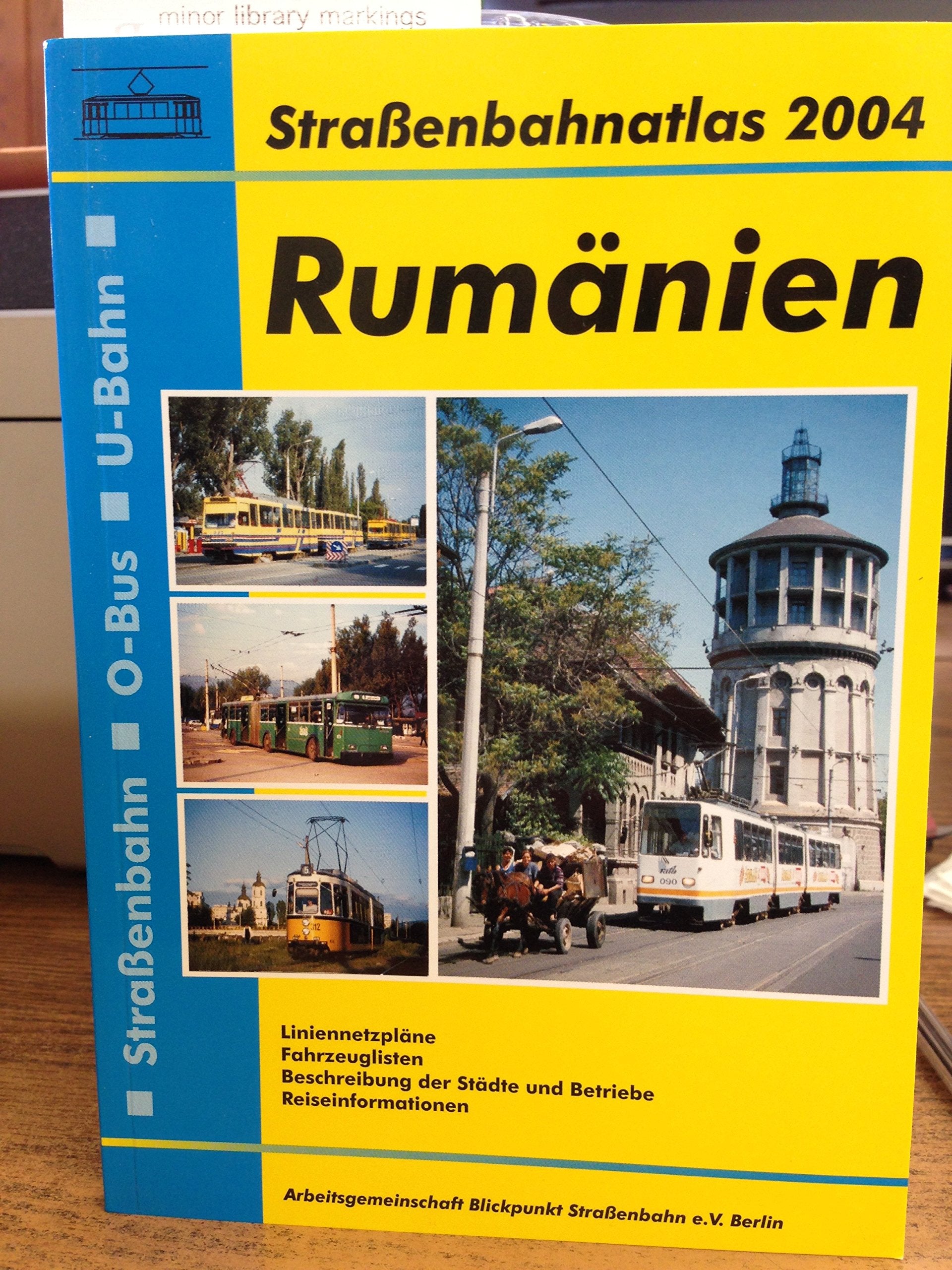 Straßenbahnatlas Rumänien 2004 Reference Books