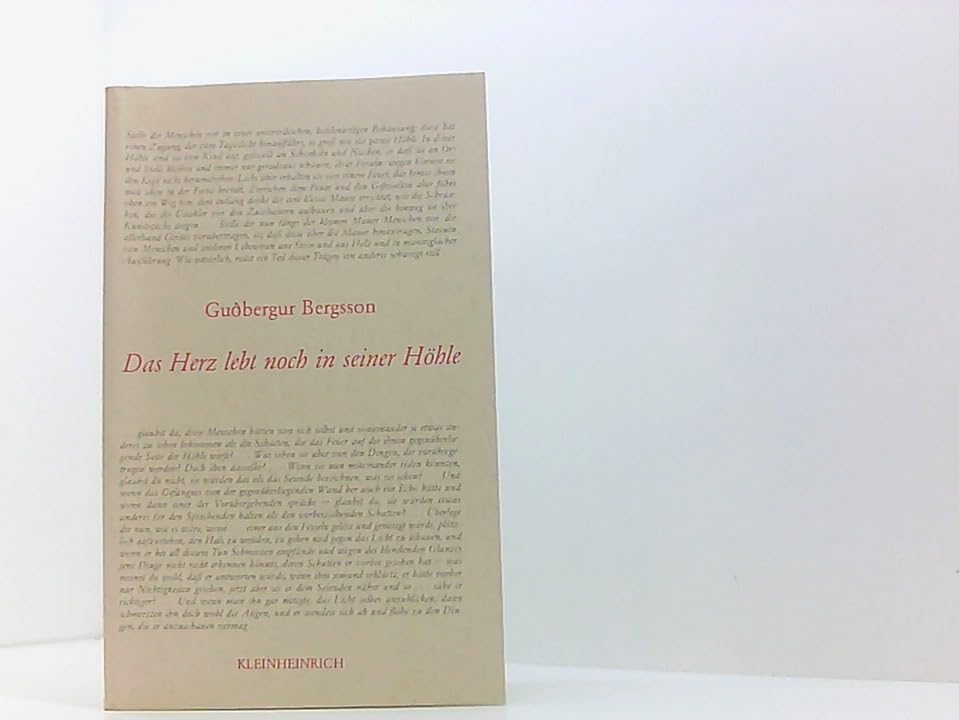 Das Herz lebt noch in seiner Höhle (Isländische Literatur der Moderne) Books