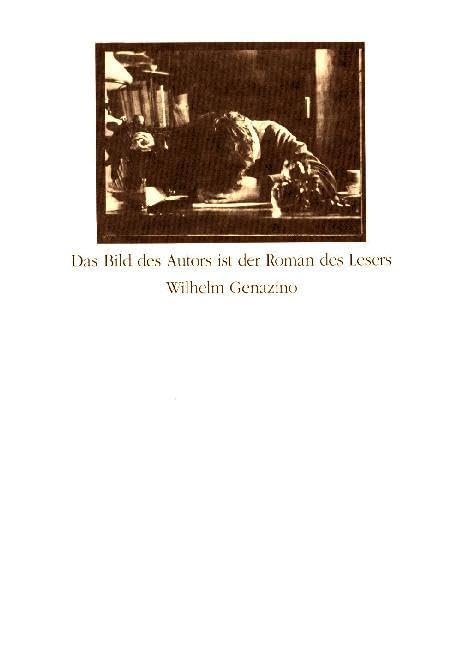 Das Bild des Autors ist der Roman des Lesers Contemporary literature