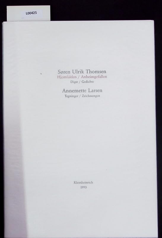 Hjemfalden /Anheimgefallen: Digte /Gedichte (Livre en allemand) book