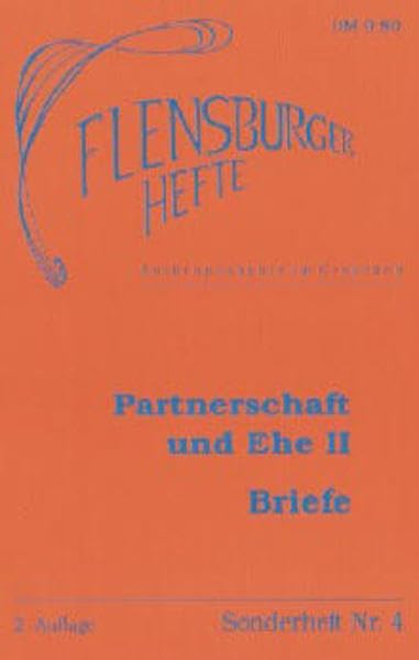 Product Image: Partnerschaft und Ehe II - Briefe (Flensburger Hefte)