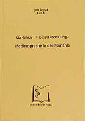 Mediensprache in der Romania book