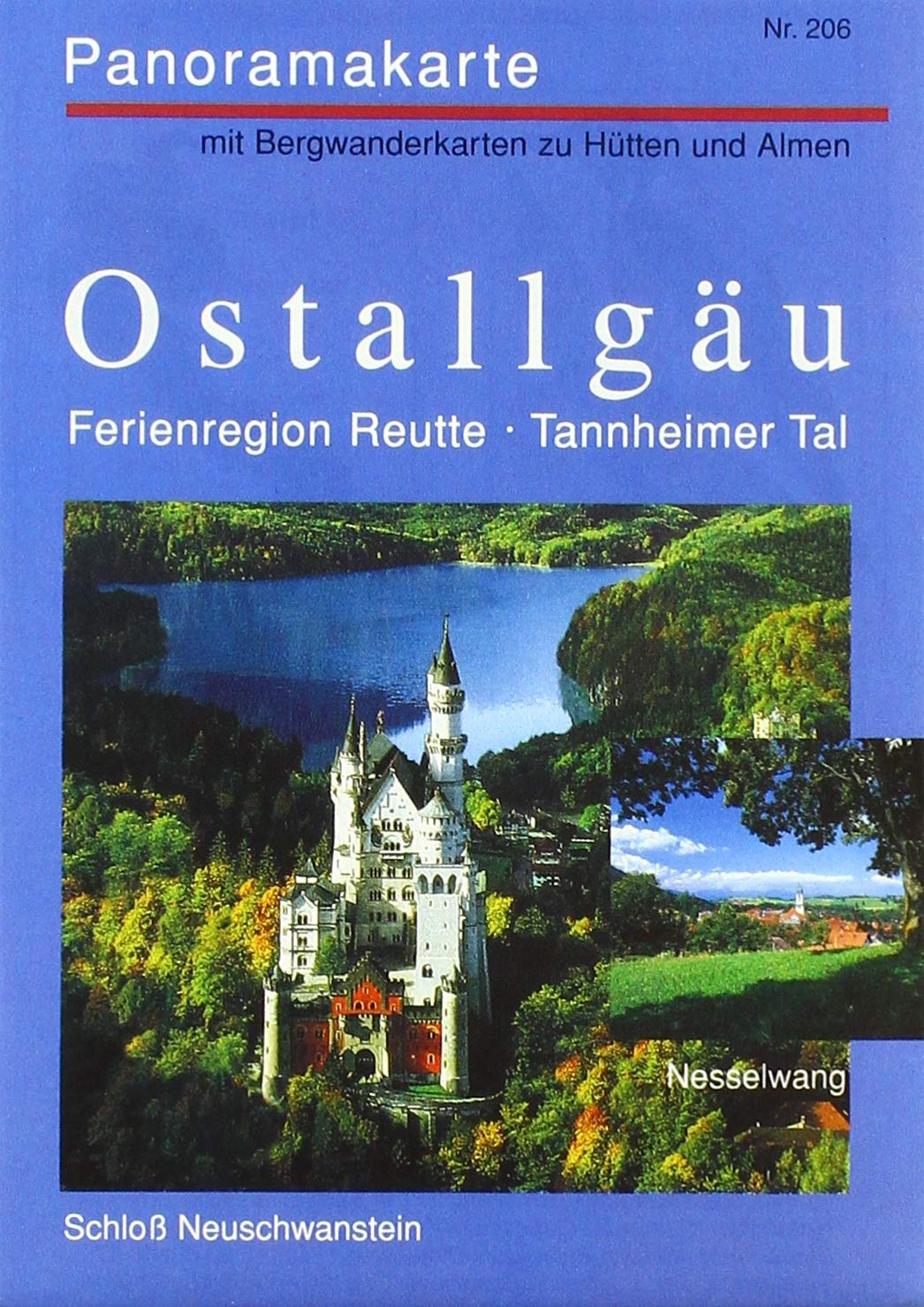 Panoramakarte Ostallgäu: Mit Bergwanderkarte zu Hütten und Almen book