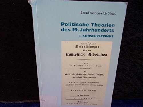 Politische Theorien des 19. Jahrhunderts. I. Konservatismus Books