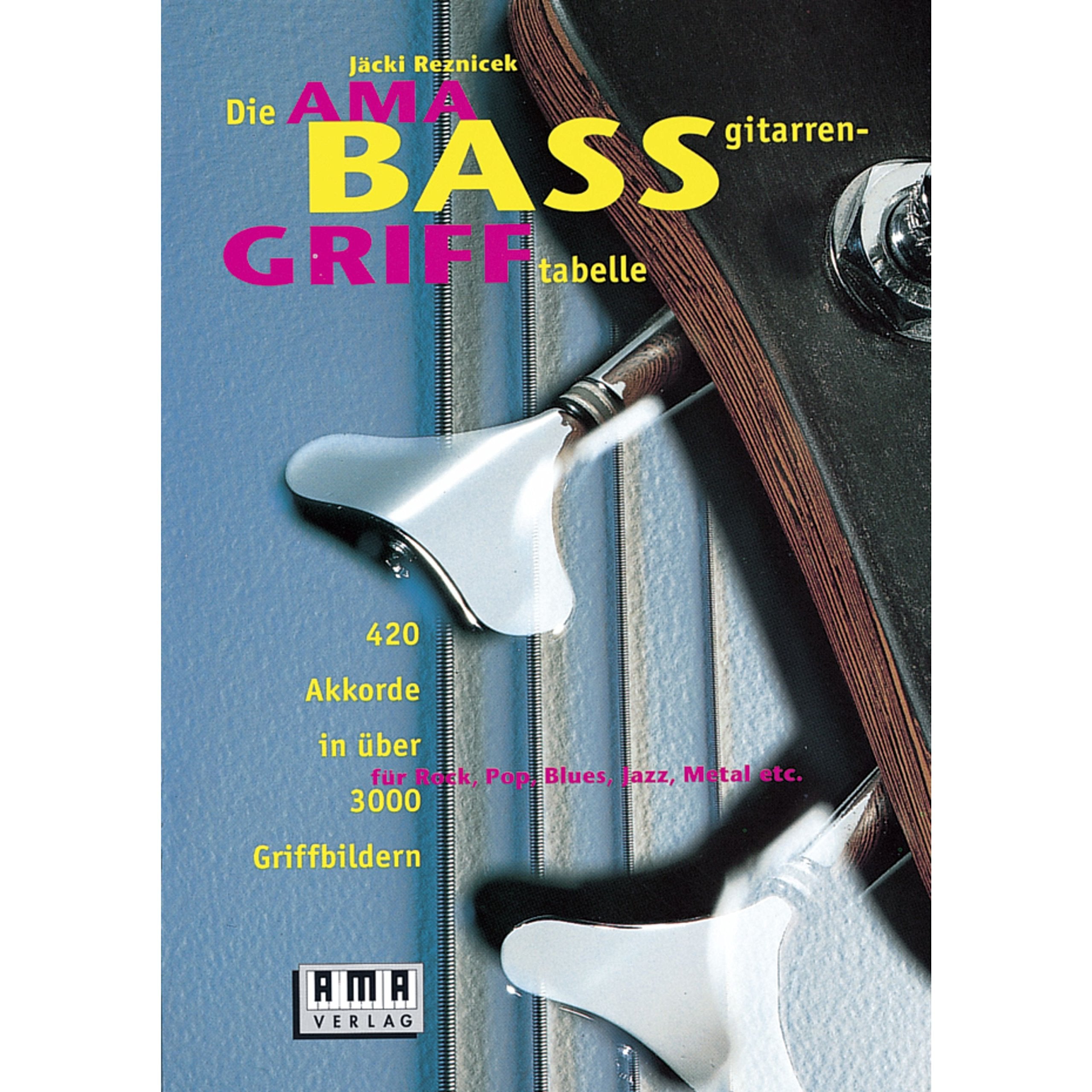 Die AMA-Bassgitarren-Grifftabelle Sheet Music