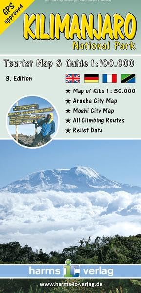 Kilimanjaro National Park 1 : 100.000 book