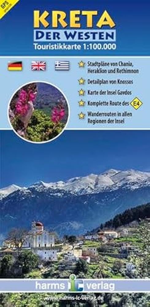 Kreta Touristikkarte 1:100.000: Der Westen (Touristikkarten Kreta 1:100.000: Der Westen und Der Osten) Leisure, Home & Garden