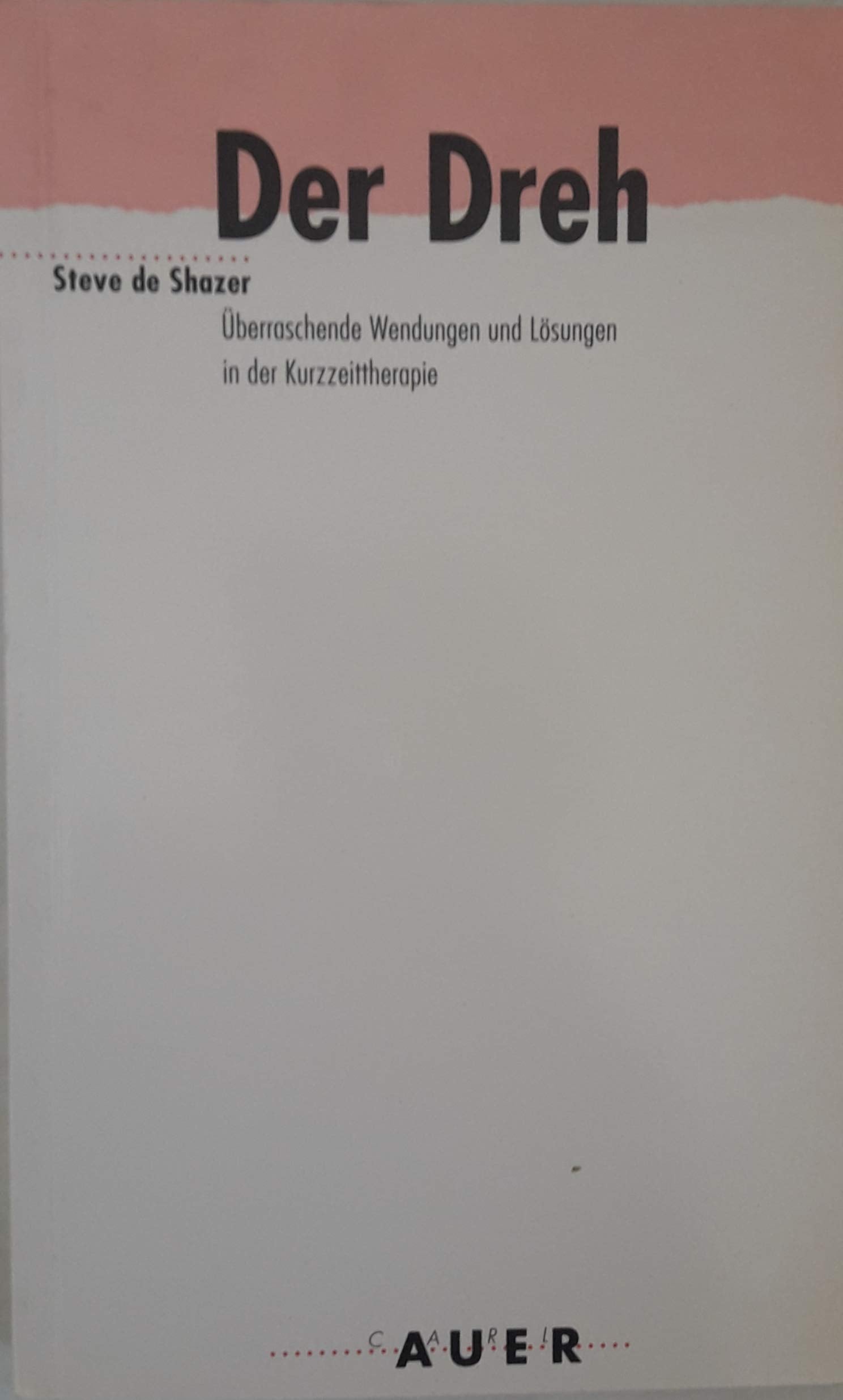 Der Dreh: Überraschende Wendungen und Lösungen in der Kurzzeittherapie Medicine