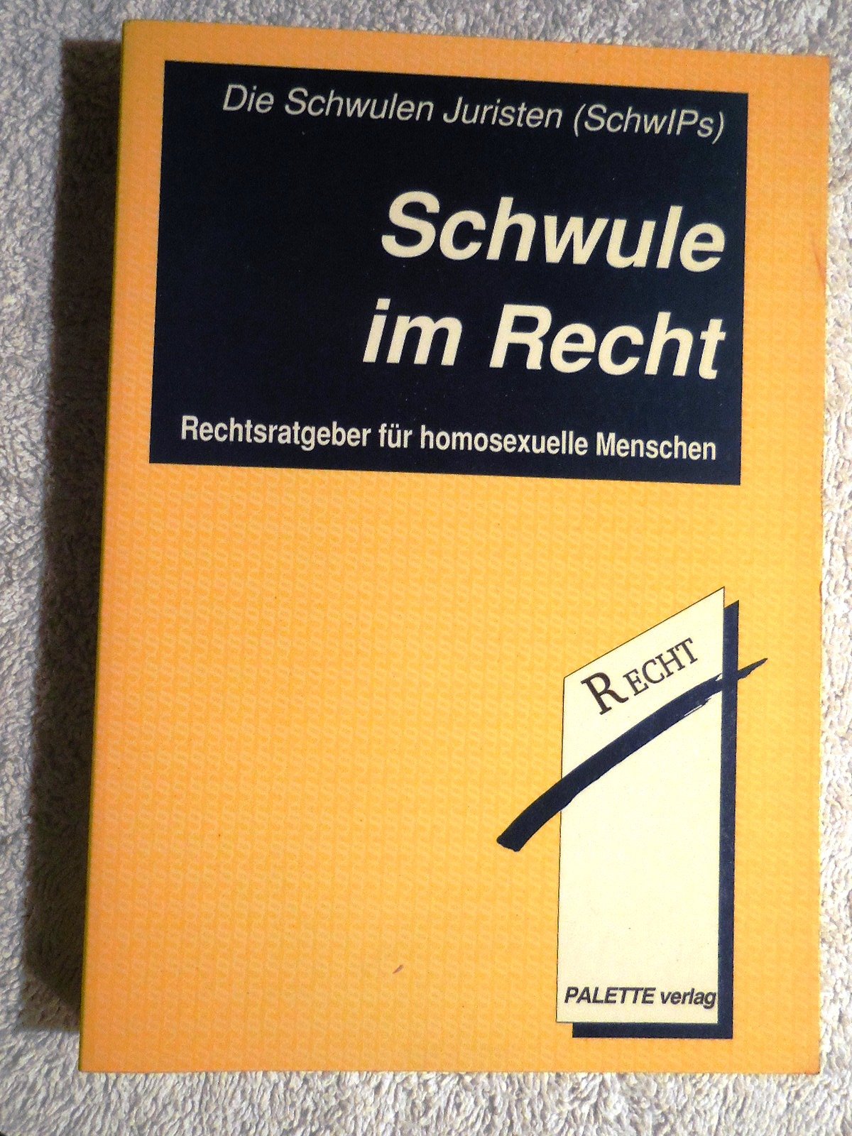 Schwule im Recht: Ein Leitfaden. Hrsg. v. SchwIPs (Die Schwulen Juristen) Legal advice