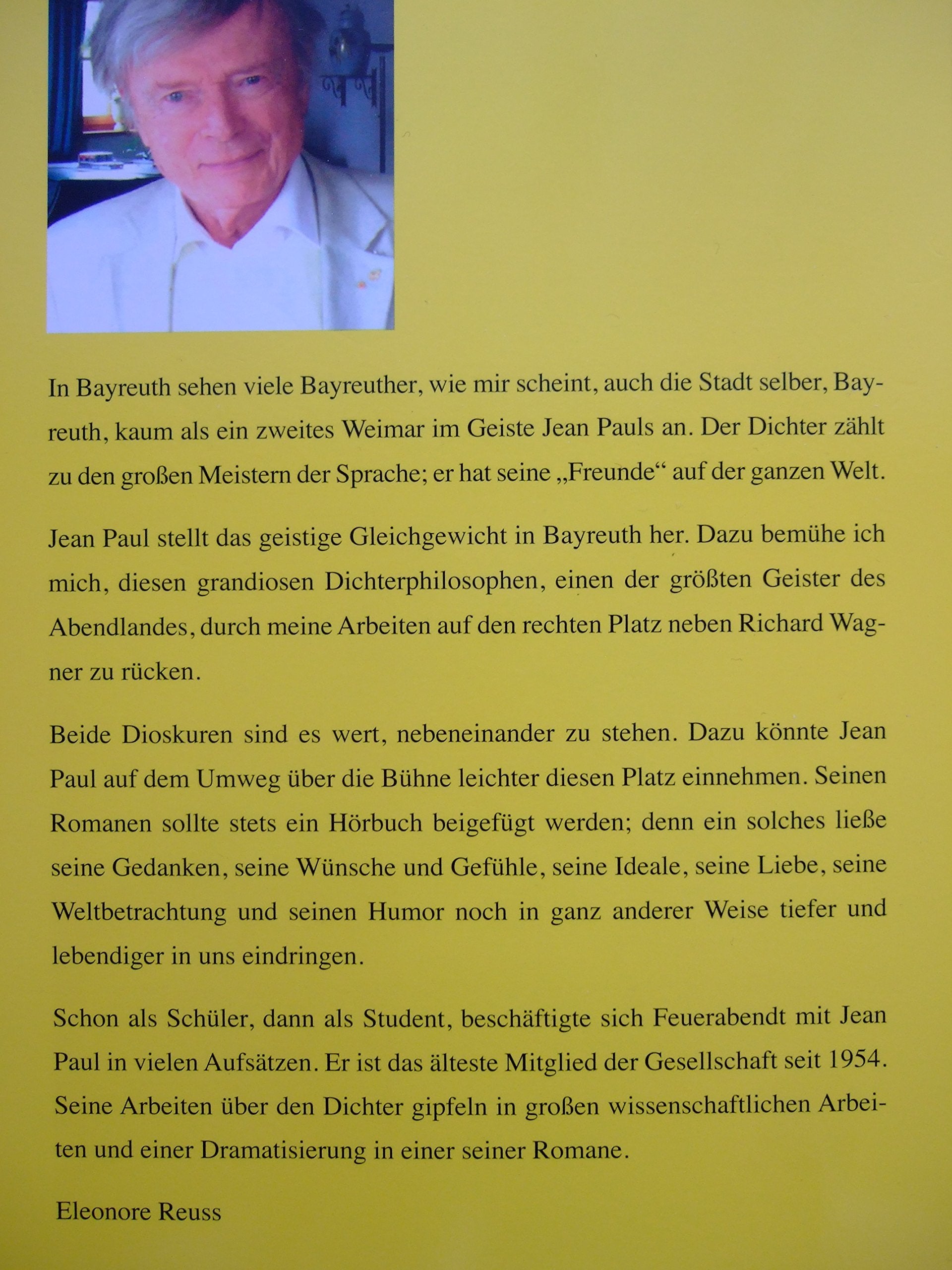 Geheimnis Jean Paul: Jubiläumsschrift 1763-2013 Contemporary literature